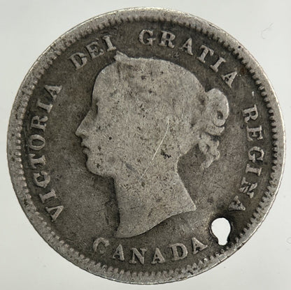 1872 - H Canada 5 Cents Silver Coin | Collectable Grade