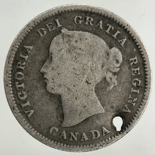 1872 - H Canada 5 Cents Silver Coin | Collectable Grade