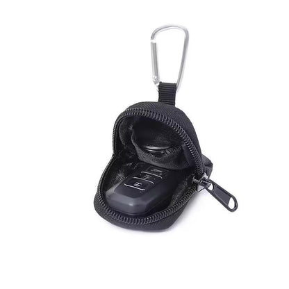 Durable Nylon Clip Wallet Pouch with Zipper - For Coins Keys Earphones Earbuds