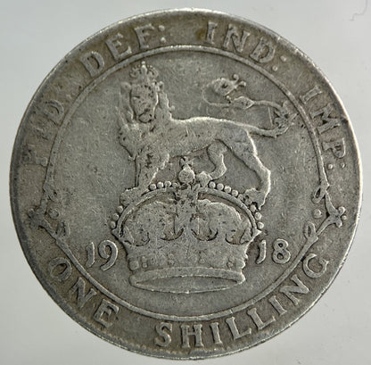 1918 George V Shilling Silver Coin | Collectable Grade