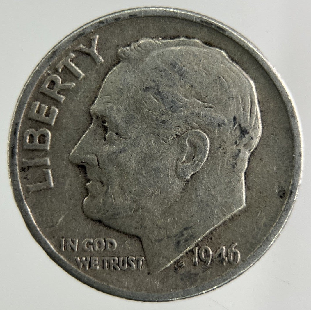 1946 US USA Roosevelt Dime Silver Coin | Collectable Grade