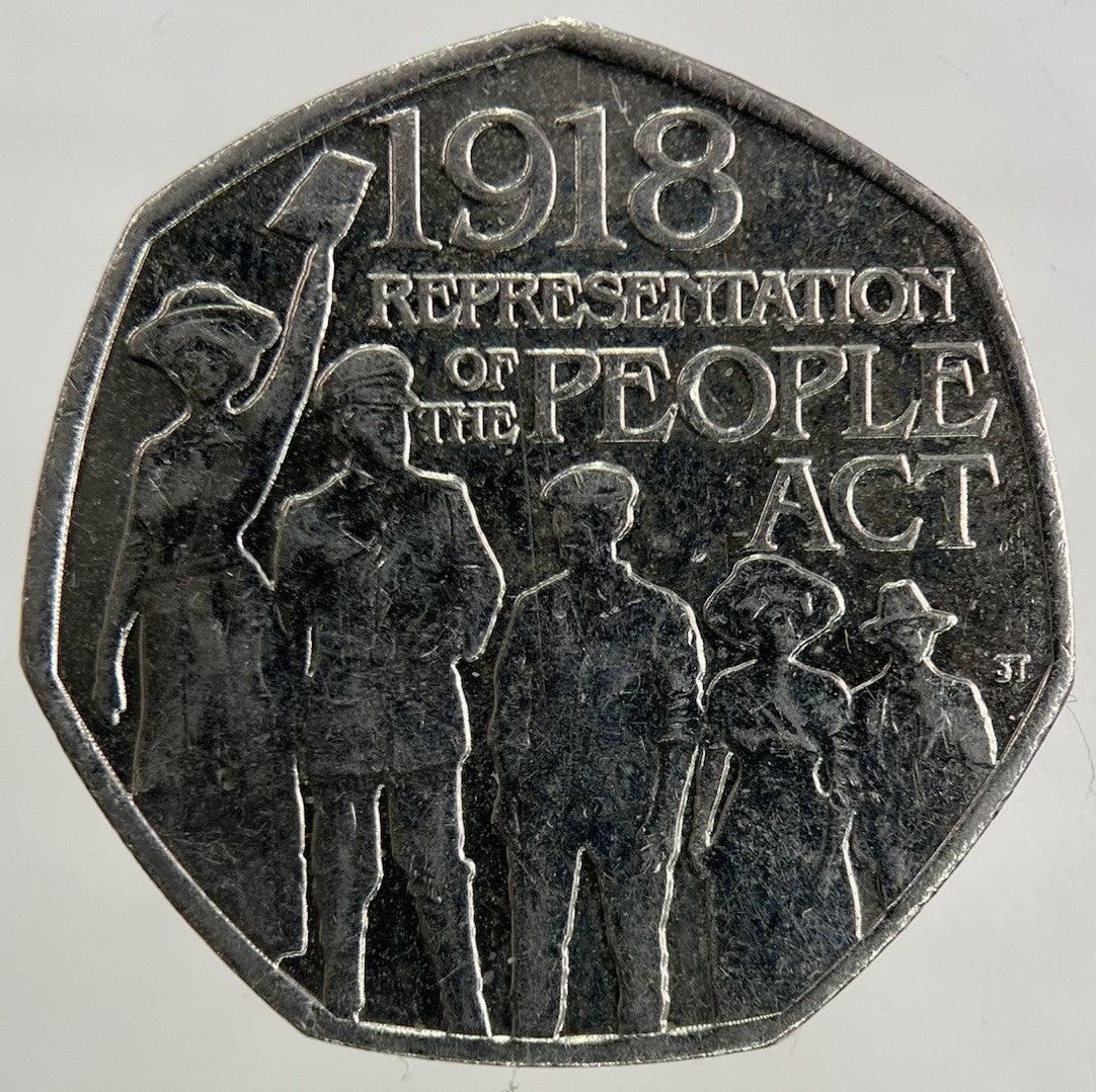 2018 Representation Of The People Act 50p Fifty - Pence Coin | Collectable Grade
