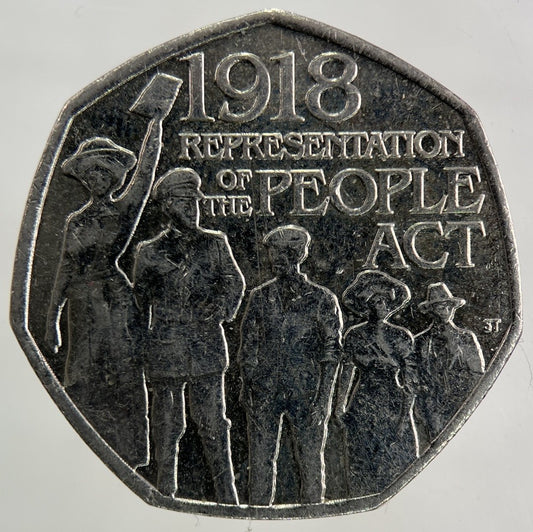 2018 Representation Of The People Act 50p Fifty - Pence Coin | Collectable Grade