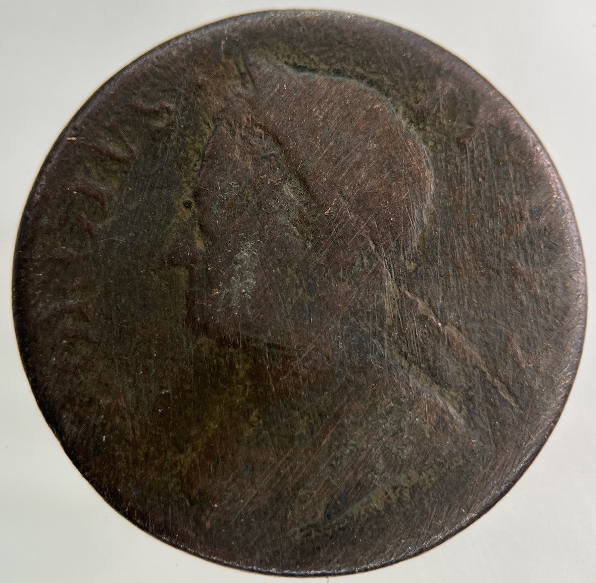 1753 George II 2nd Half - Penny Coin | Fair Grade