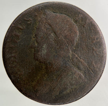 1753 George II 2nd Half - Penny Coin | Fair Grade