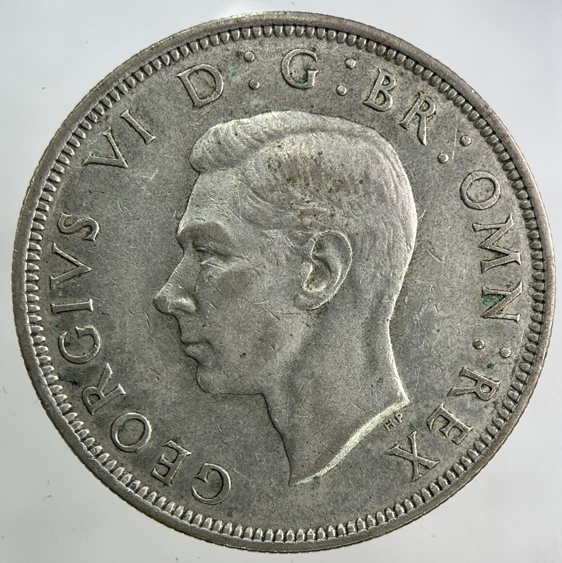 1945 George VI Half - Crown Silver Coin | Fine Collectable Grade