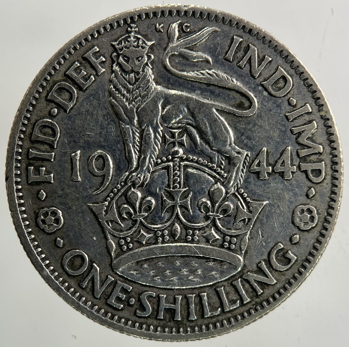 1944 George VI Shilling Silver Coin | Fine Collectable Grade