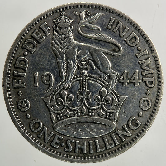 1944 George VI Shilling Silver Coin | Fine Collectable Grade