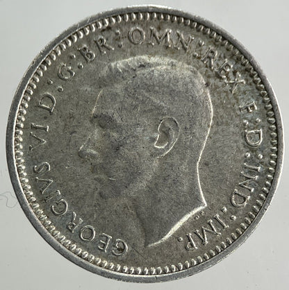 1943 - D Australia Threepence Silver Coin | Fine Collectable Grade