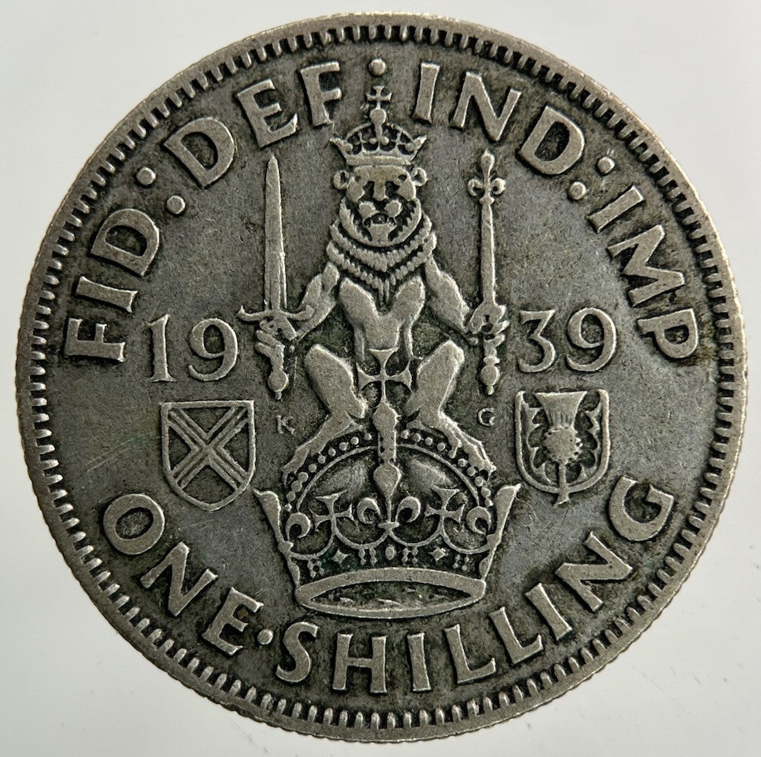 1939 George VI Shilling Silver Coin | Fine Collectable Grade