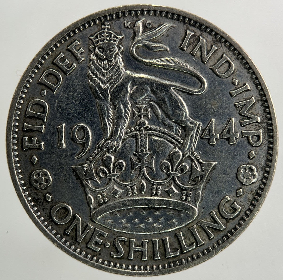 1944 George VI Shilling Silver Coin | Fine Collectable Grade