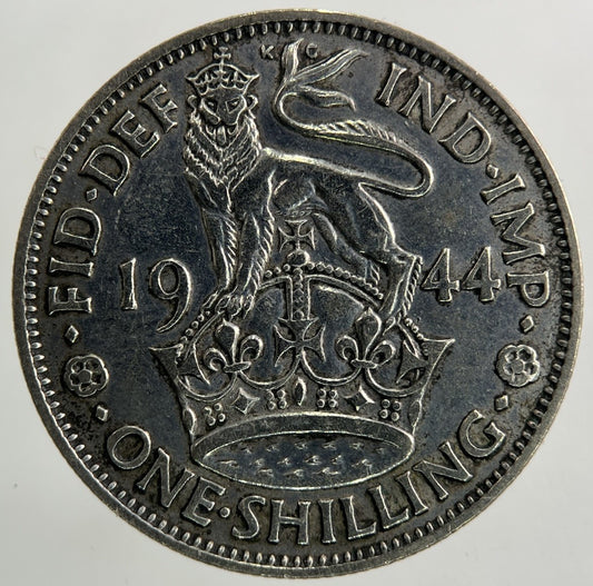1944 George VI Shilling Silver Coin | Fine Collectable Grade