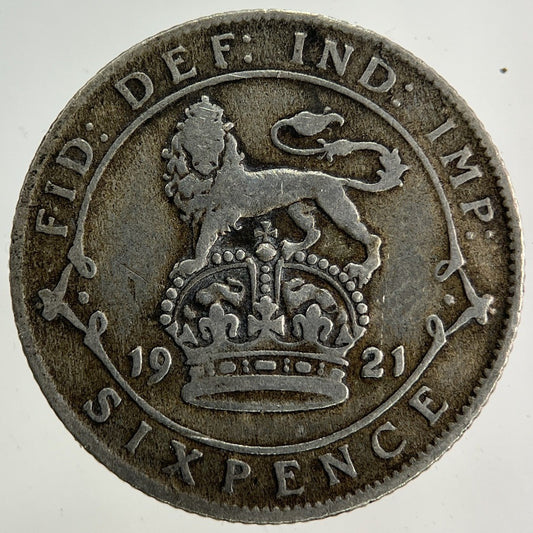 1921 George V Sixpence Silver Coin | Collectable Grade