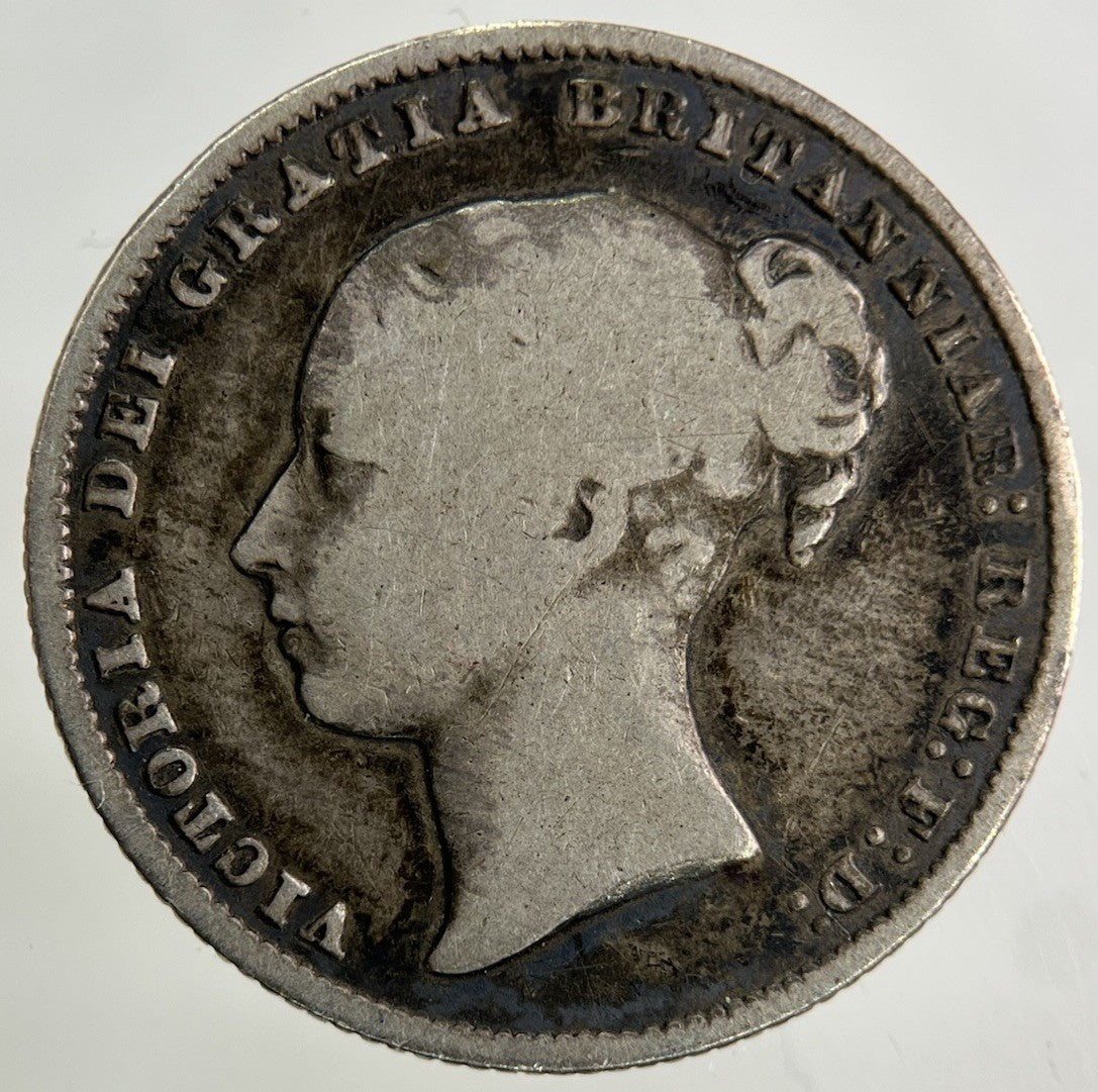 1866 Victoria Shilling Silver Coin | Fine Collectable Grade