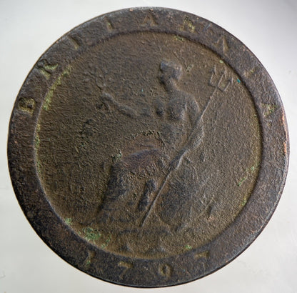 1797 George III 3rd Cartwheel One Penny Coin | Fine Collectable Grade