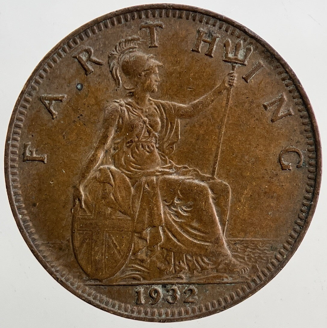 1932 George V Farthing Coin | Very High Grade