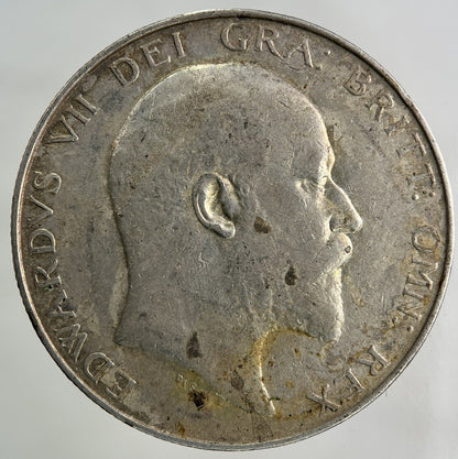 1910 Edward VII Half - Crown Silver Coin | Very High Grade