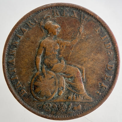 1834 William IV Half - Penny Coin | Fine Collectable Grade | a6803
