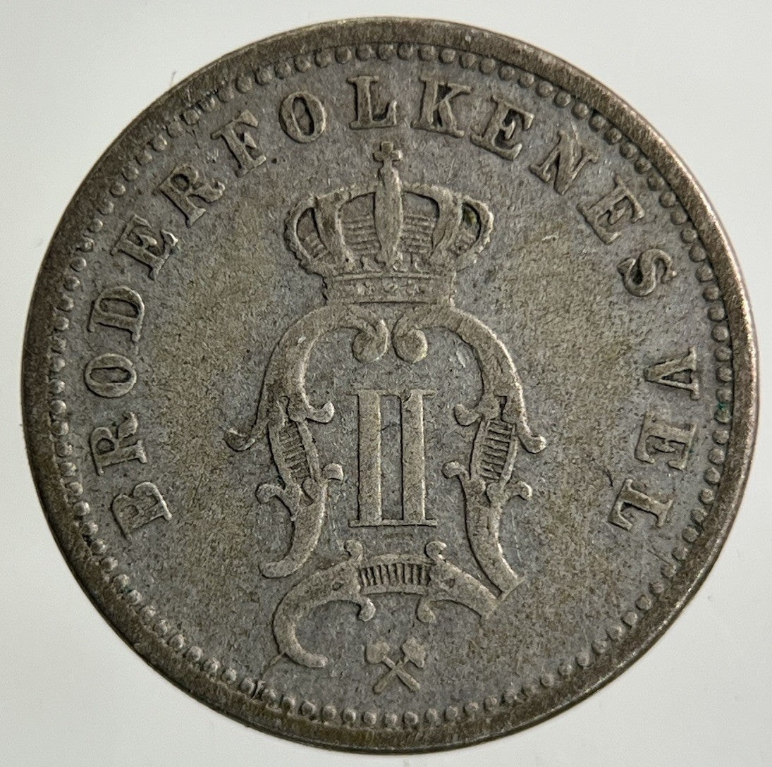 1897 Norway 10 Ore Silver Coin | Fine Collectable Grade