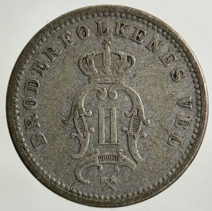1897 Norway 10 Ore Silver Coin | Fine Collectable Grade