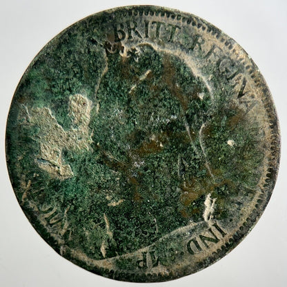 1899 Victoria Half - Penny Coin | Fair Grade | a3245
