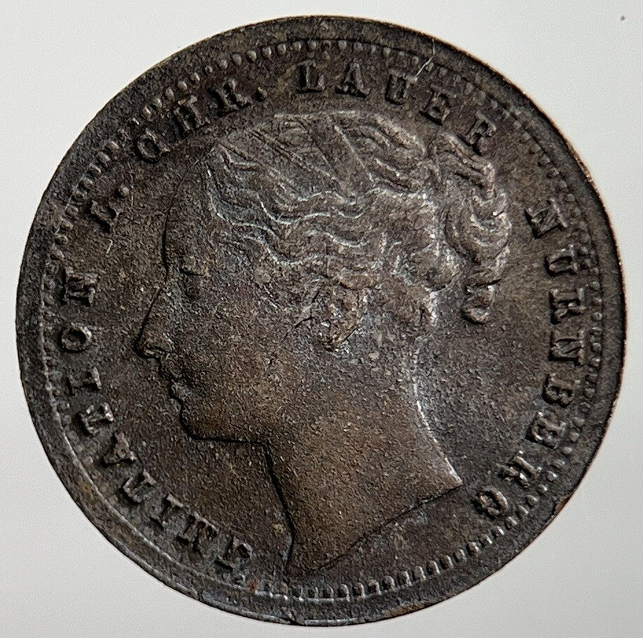 19th Century Victoria Six - Pence Toy Money Coin Token | Very High Grade | a2233