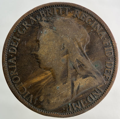 1895 Victoria One Penny Coin | Collectable Grade