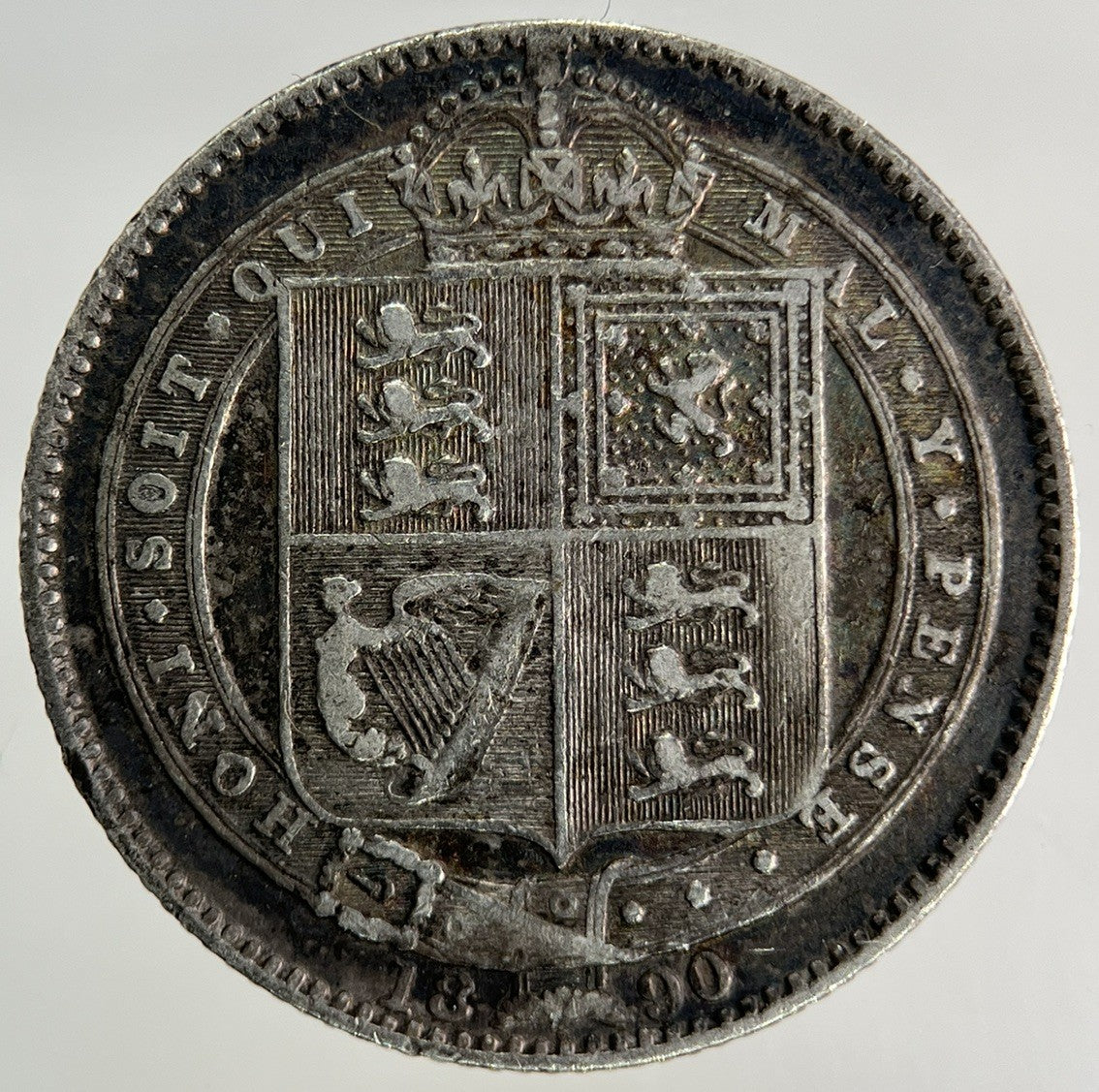1890 Victoria Shilling Silver Coin | Fine Collectable Grade
