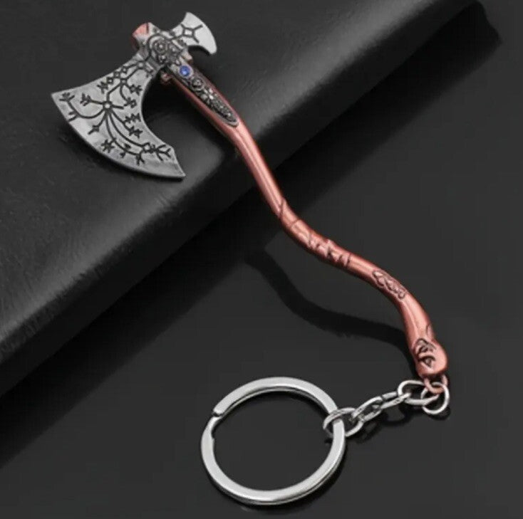Viking Axe Shaped Keyring Premium Keychain Gift UK