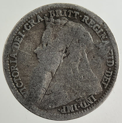 1899 Victoria Threepence Silver Coin | Fair Grade