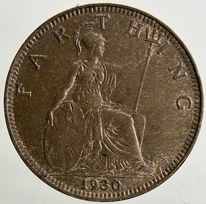 1930 George V Farthing Coin | Fine Collectable Grade