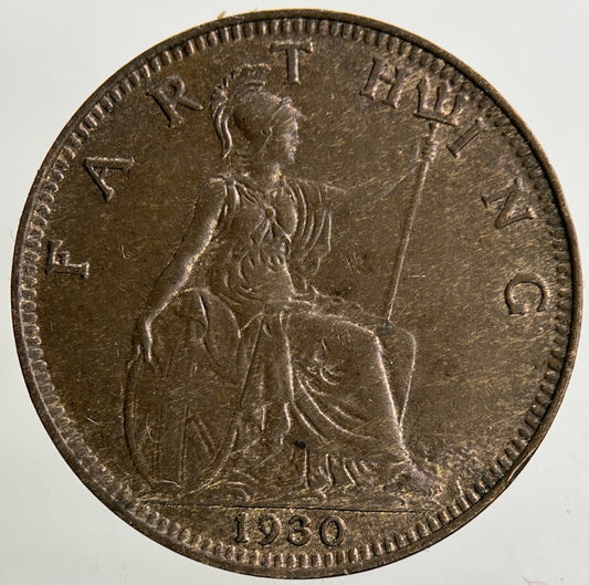 1930 George V Farthing Coin | Fine Collectable Grade