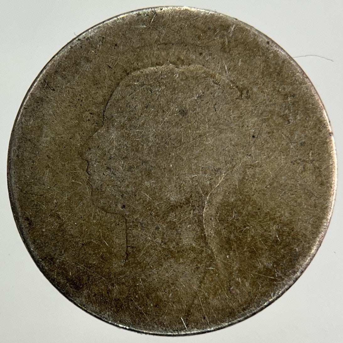 British Victoria Groat Four - Pence Silver Coin | Worn Grade