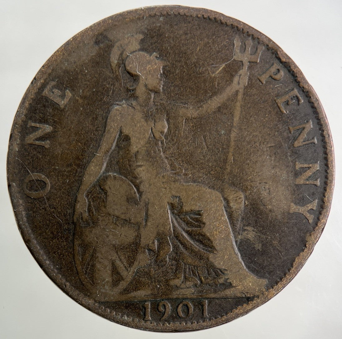 1901 Victoria One Penny Coin | Collectable Grade