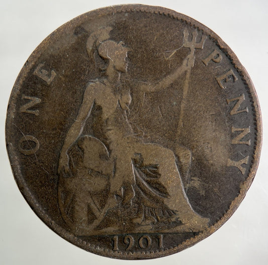 1901 Victoria One Penny Coin | Collectable Grade
