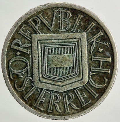 1925 Austria 1/2 Half Schilling Silver Coin | Fine Collectable Grade