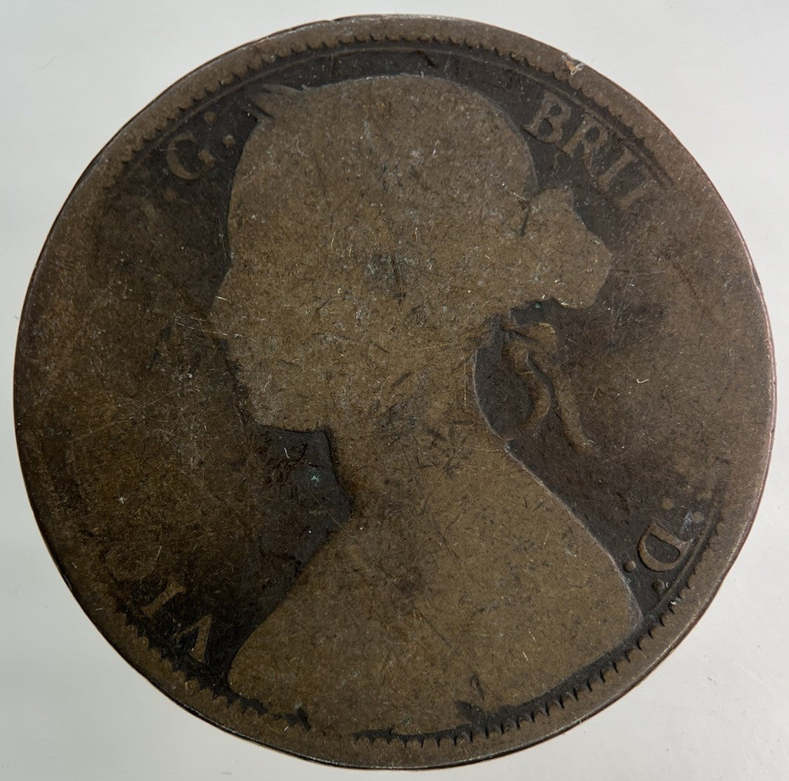 1872 Victoria One Penny Coin | Collectable Grade