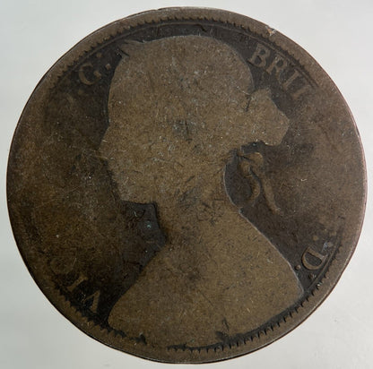 1872 Victoria One Penny Coin | Collectable Grade
