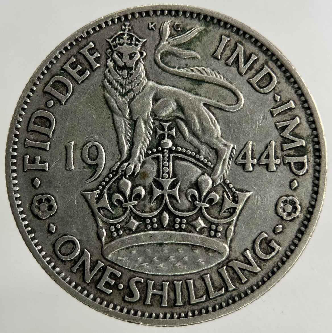 1944 George VI Shilling Silver Coin | Fine Collectable Grade