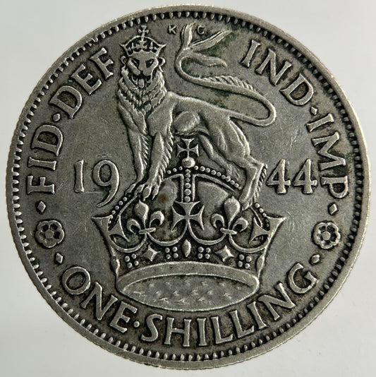 1944 George VI Shilling Silver Coin | Fine Collectable Grade