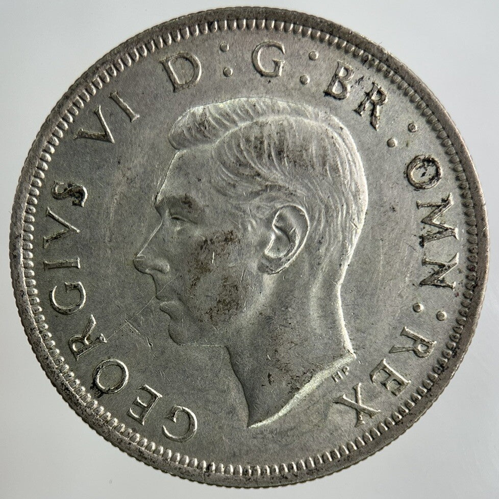 1945 George VI Half - Crown Silver Coin | Very High Grade