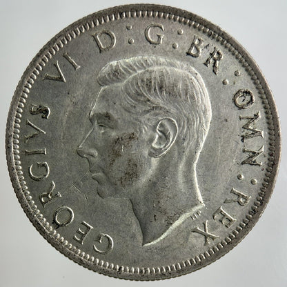 1945 George VI Half - Crown Silver Coin | Very High Grade