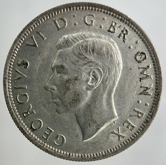 1945 George VI Half - Crown Silver Coin | Very High Grade