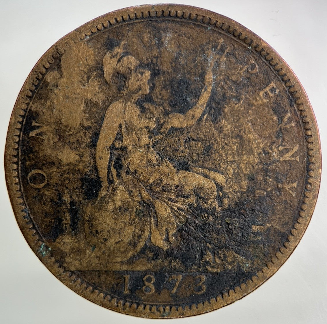 1873 Victoria One Penny Coin | Collectable Grade