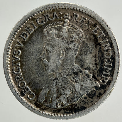 1914 Canada 5 Cents Silver Coin | Fine Collectable Grade