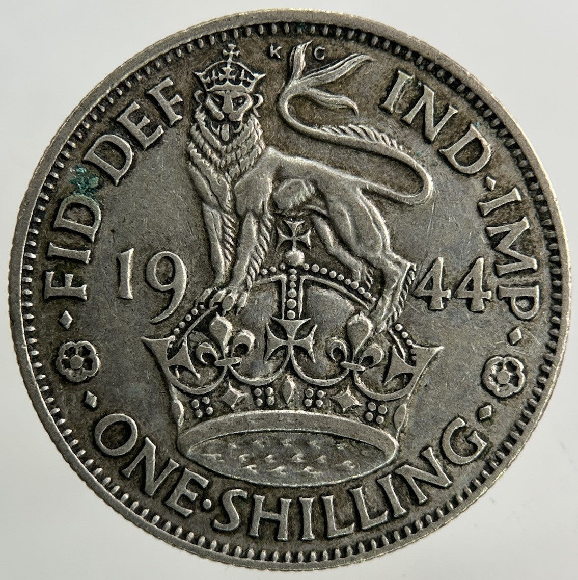 1944 George VI Shilling Silver Coin | Fine Collectable Grade