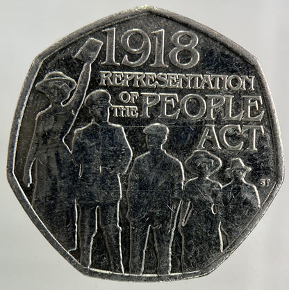 2018 Representation Of The People Act 50p Fifty - Pence Coin | Collectable Grade