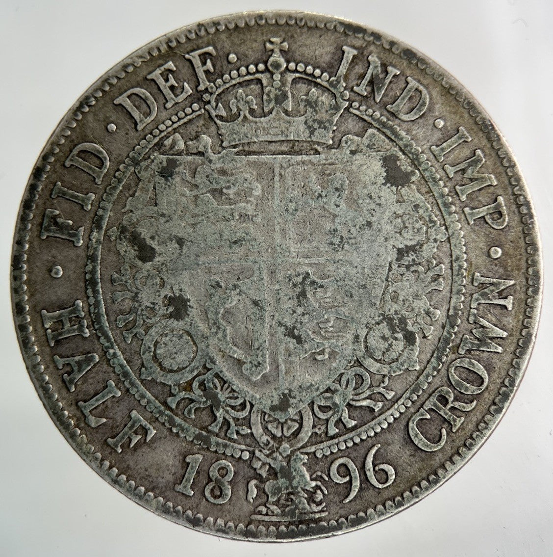 1896 Victoria Half - Crown Silver Coin | Collectable Grade
