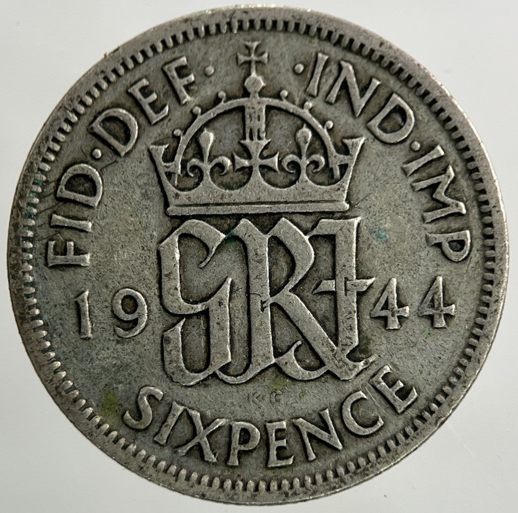 1944 George VI Sixpence Silver Coin | Collectable Grade