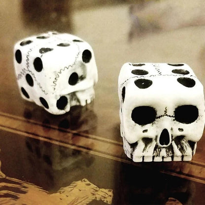 x2 Skull Dice 6 Sided Dices for Dungeons and Dragons RPG Role Playing Board Game